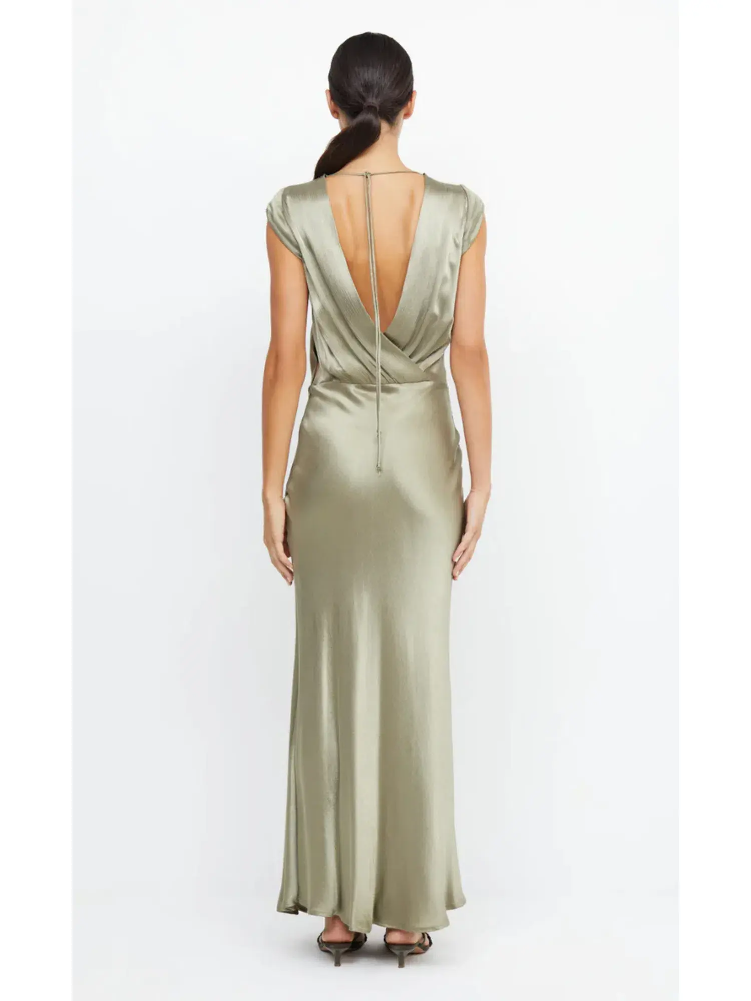 Bec & Bridge Moon Dance Maxi Dress Sage Size AU 16 - Image 3