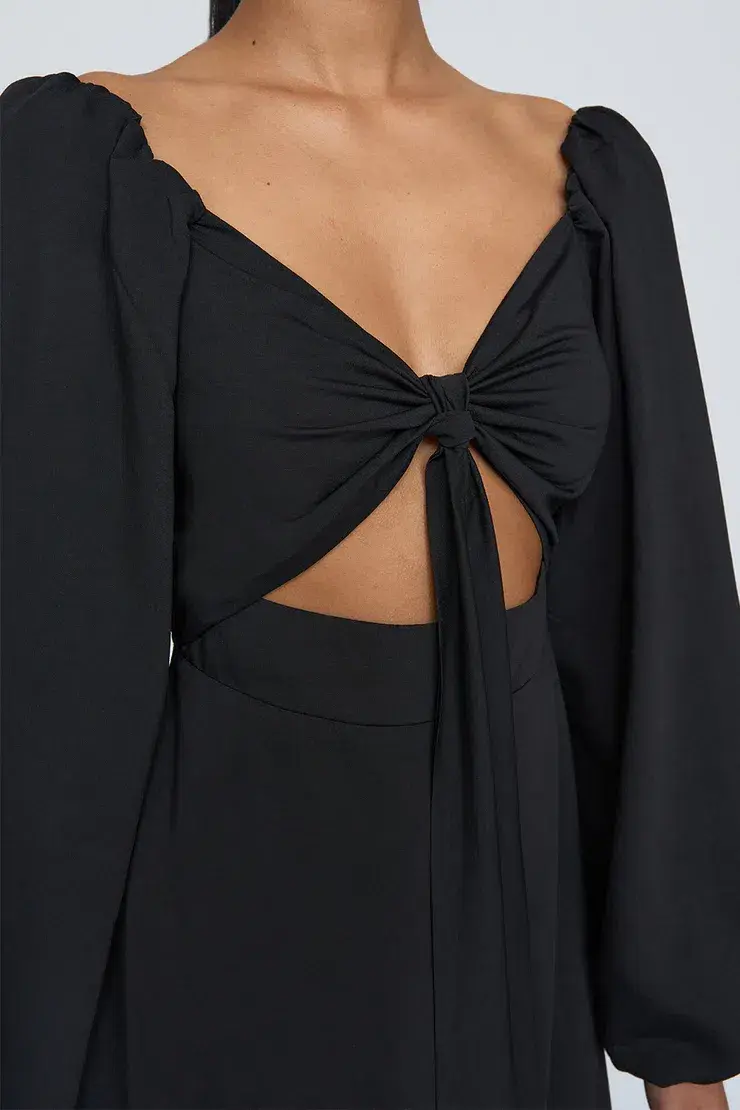By Johnny Annika Midi Dress Black Size AU 14 - Image 3