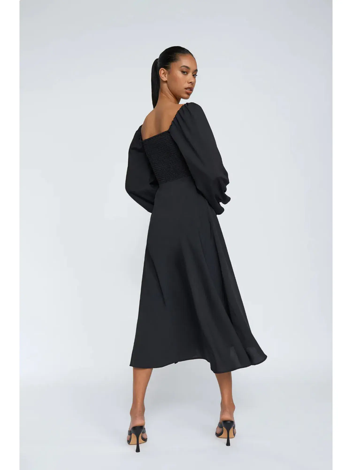 By Johnny Annika Midi Dress Black Size AU 14 - Image 4