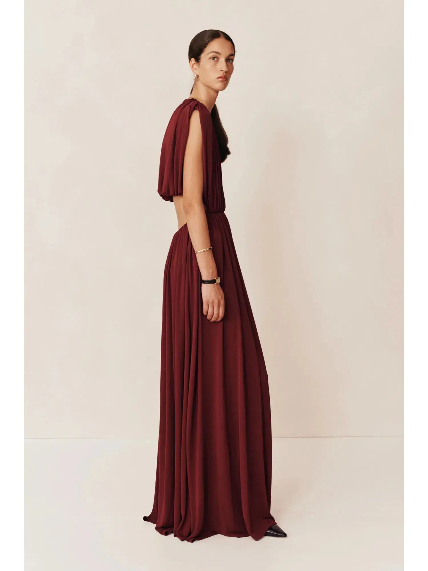 Esse Studios Gossamer Maxi Dress Tempranillo Size AU 8 - Image 2