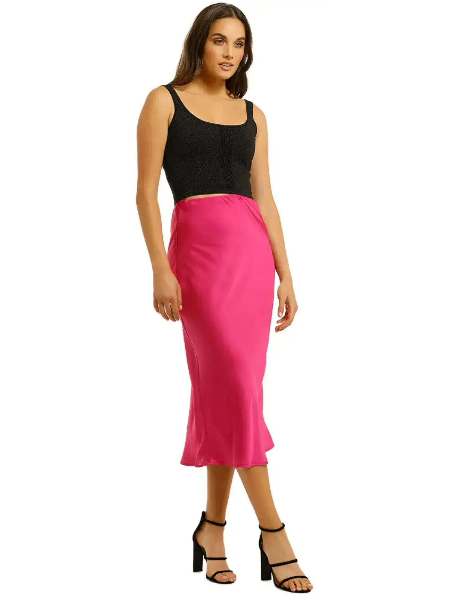 Kookai Como Bias Skirt Fuchia Pink Size 40 / AU 12 - Image 2
