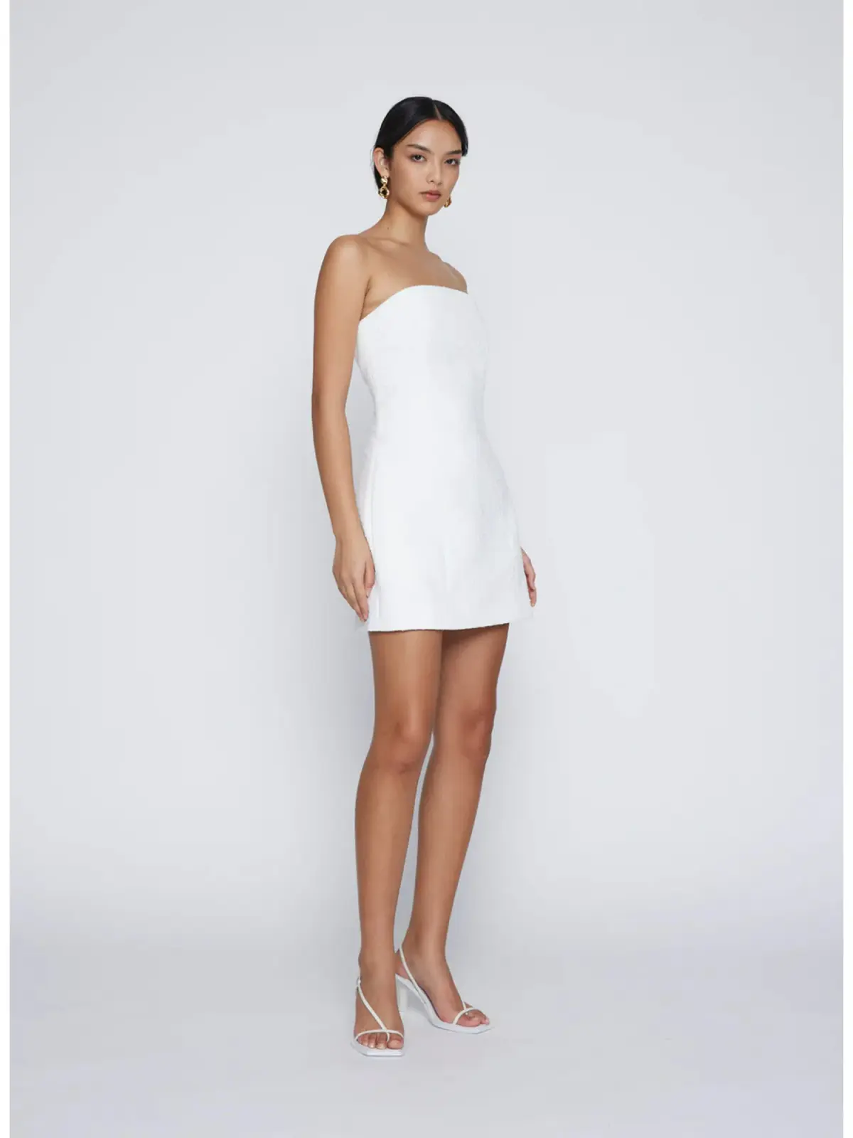 Anna Quan Boucle Paris Mini Dress in White Size AU 10 - Image 2