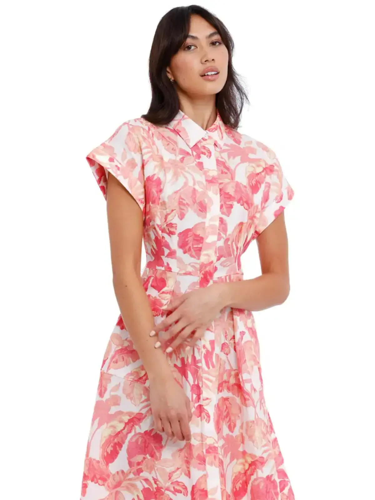 Rebecca Vallance Tropicale Midi Dress in Pink Size AU 6 - Image 2