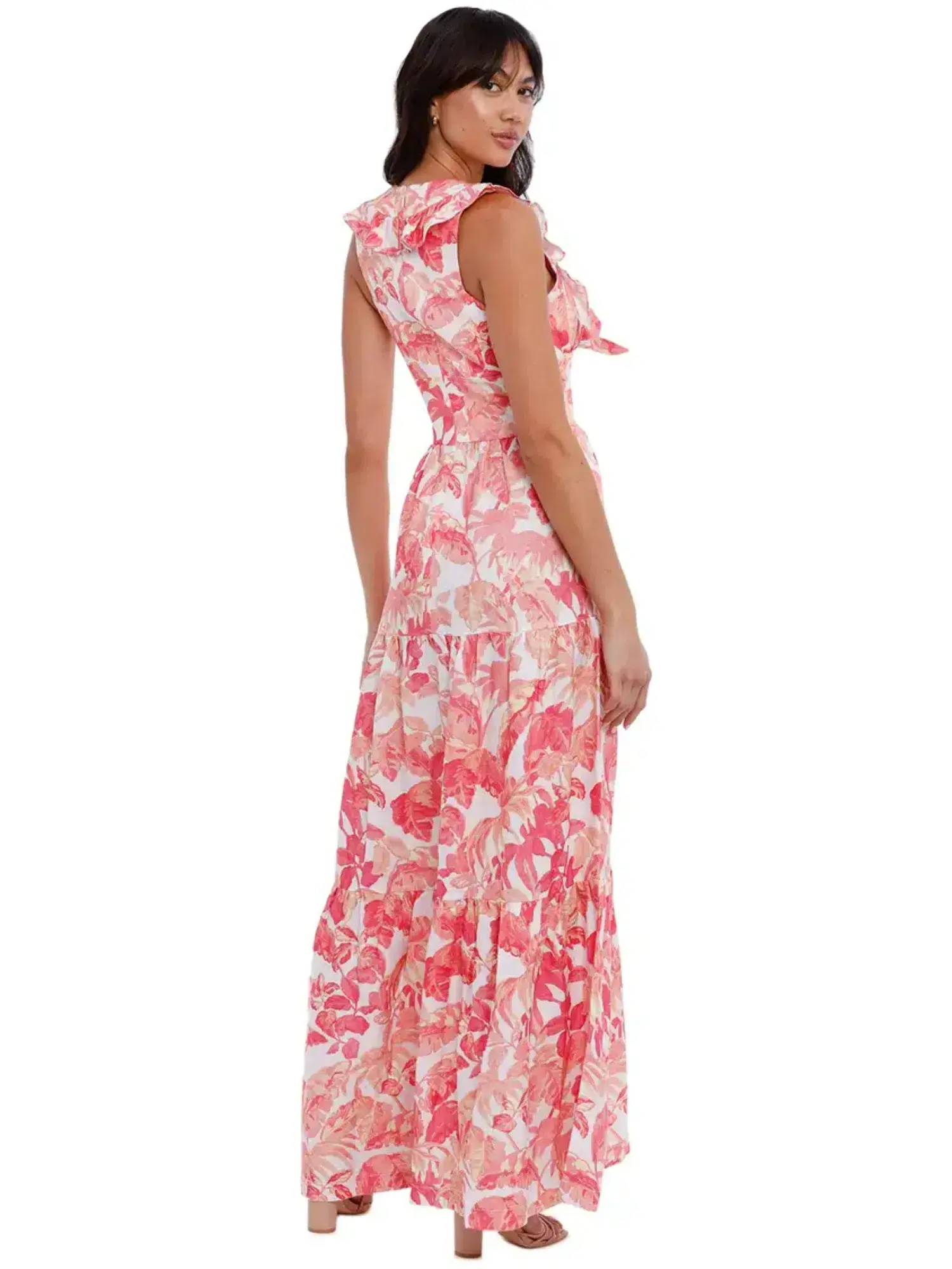 Rebecca Vallance Tropicale Maxi Dress in Pink Size AU 14 - Image 4