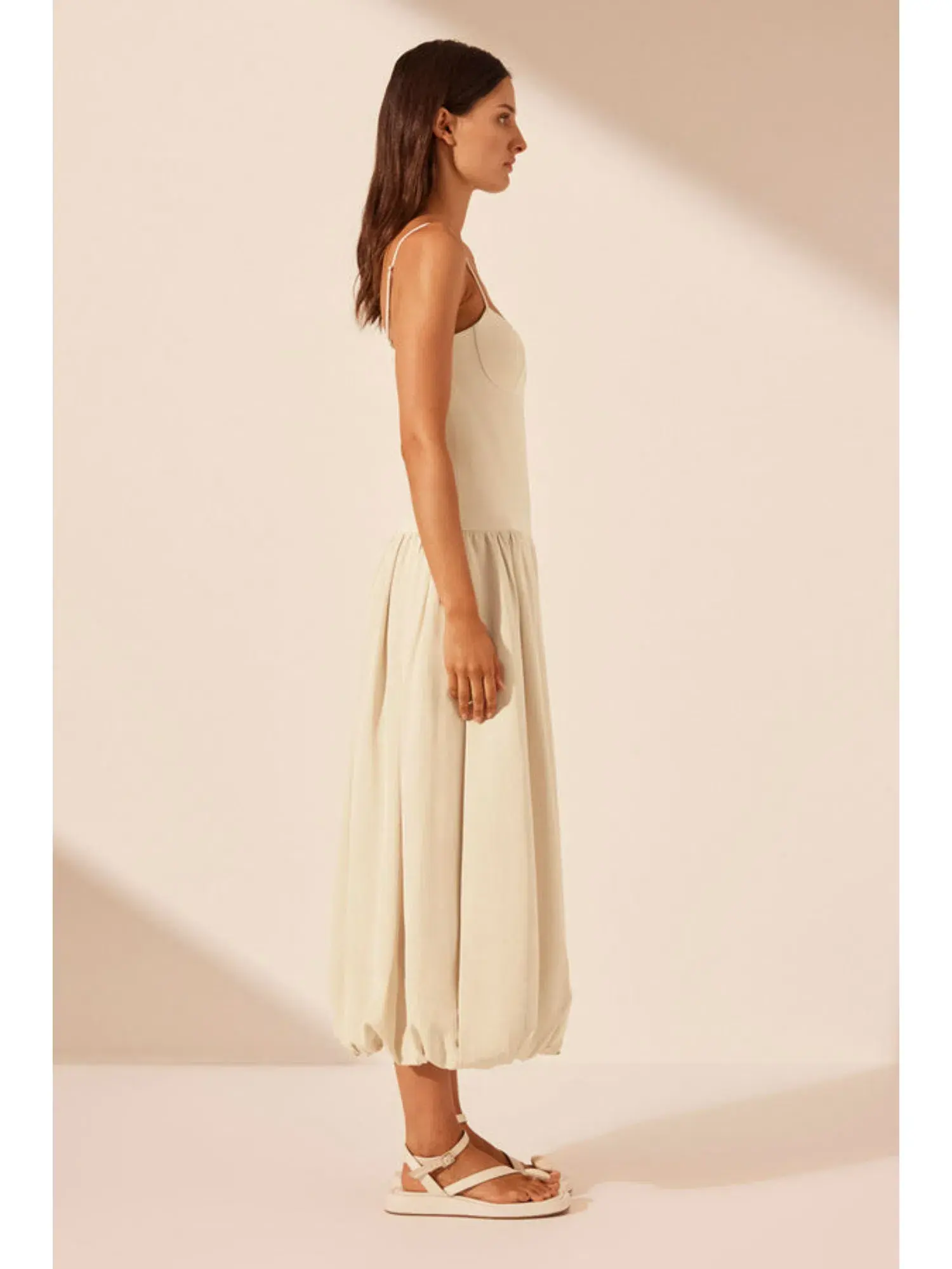 Shona Joy Vento Dress in Bone Size AU 6 - Image 3