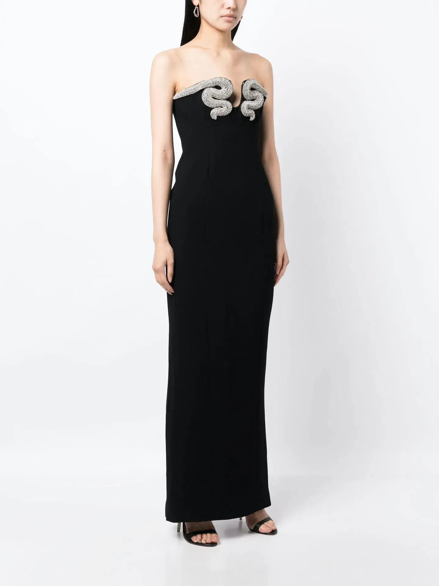 Rachel Gilbert Lukas Gown Black Size 8 - Image 1