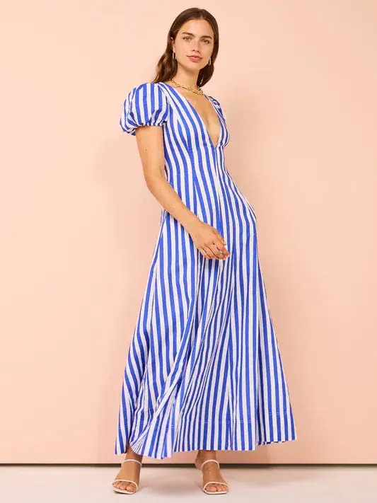 By Nicola Short Sleeve Wavy Maxi Stripe Size 8 for rent on The Volte - main image