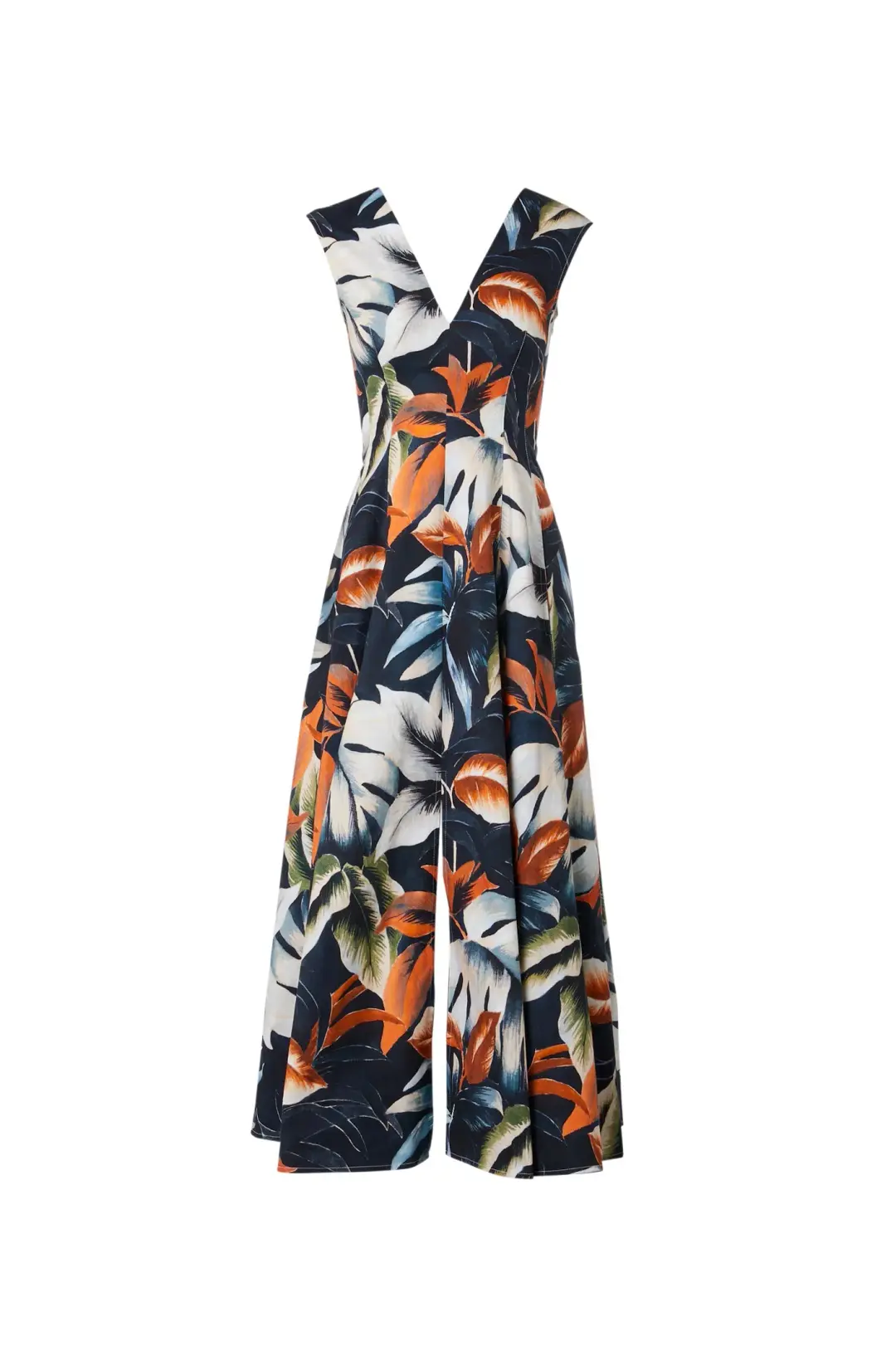 Scanlan Theodore Tropical Print Midi Dress Sienna Size 10 for rent on The Volte - main image