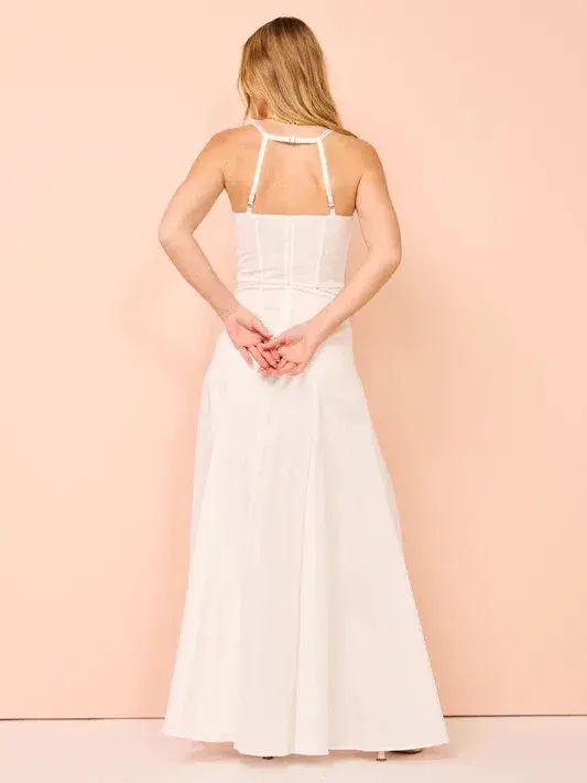 Auteur Studio Sloane Maxi Dress White Size 8 - Image 3