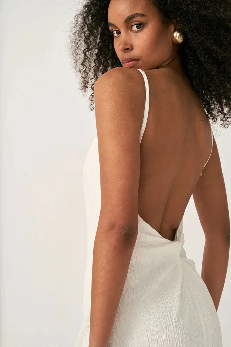 Sovere Georgia Maxi Dress White Size 8 - Image 3