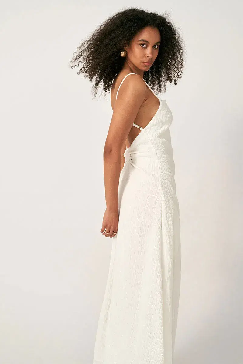 Sovere Georgia Maxi Dress White Size 8 - Image 5