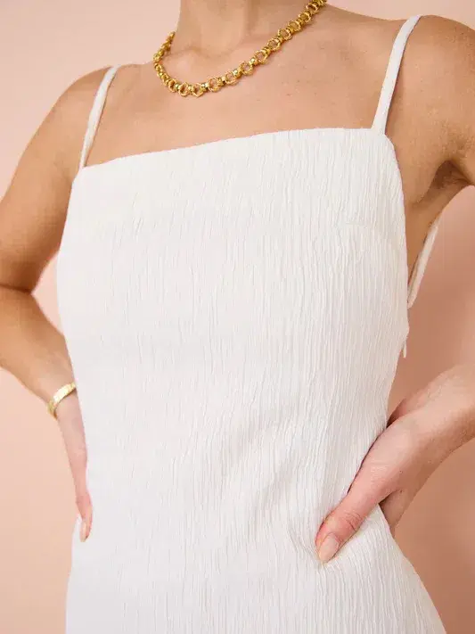 Sovere Georgia Maxi Dress White Size 8 - Image 9