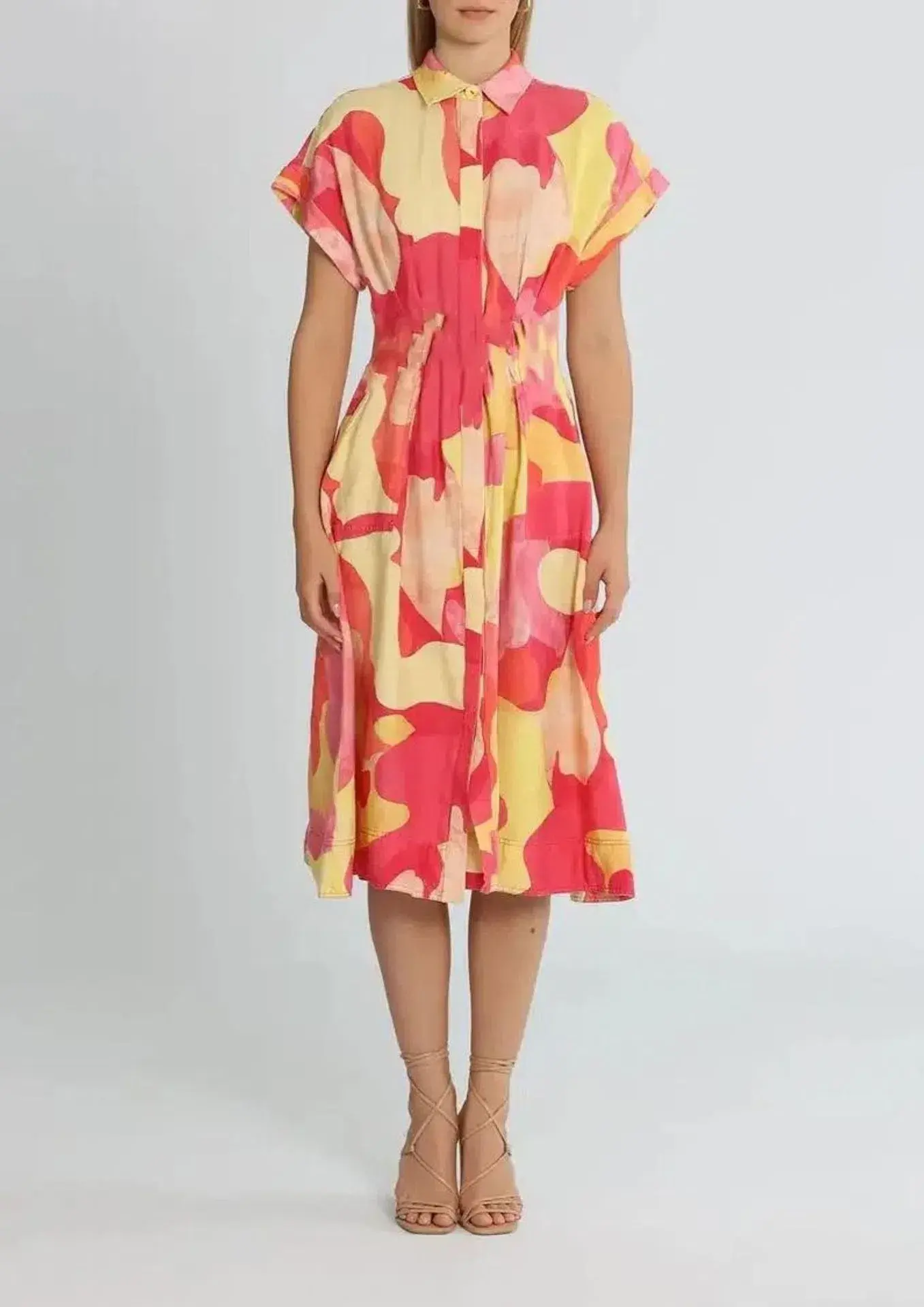 Rebecca Vallance Toretta Midi Dress Multi Size 14 - Image 1