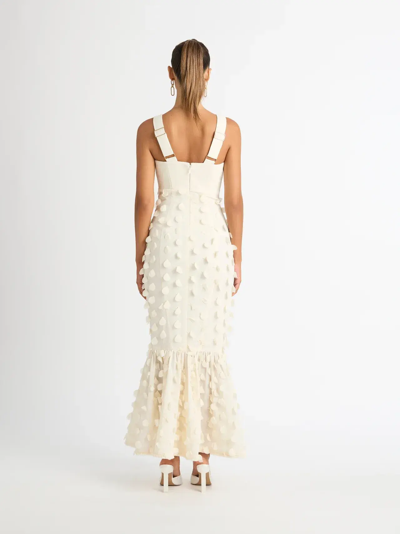Sheike Imani Dress Cream Size 16 - Image 3