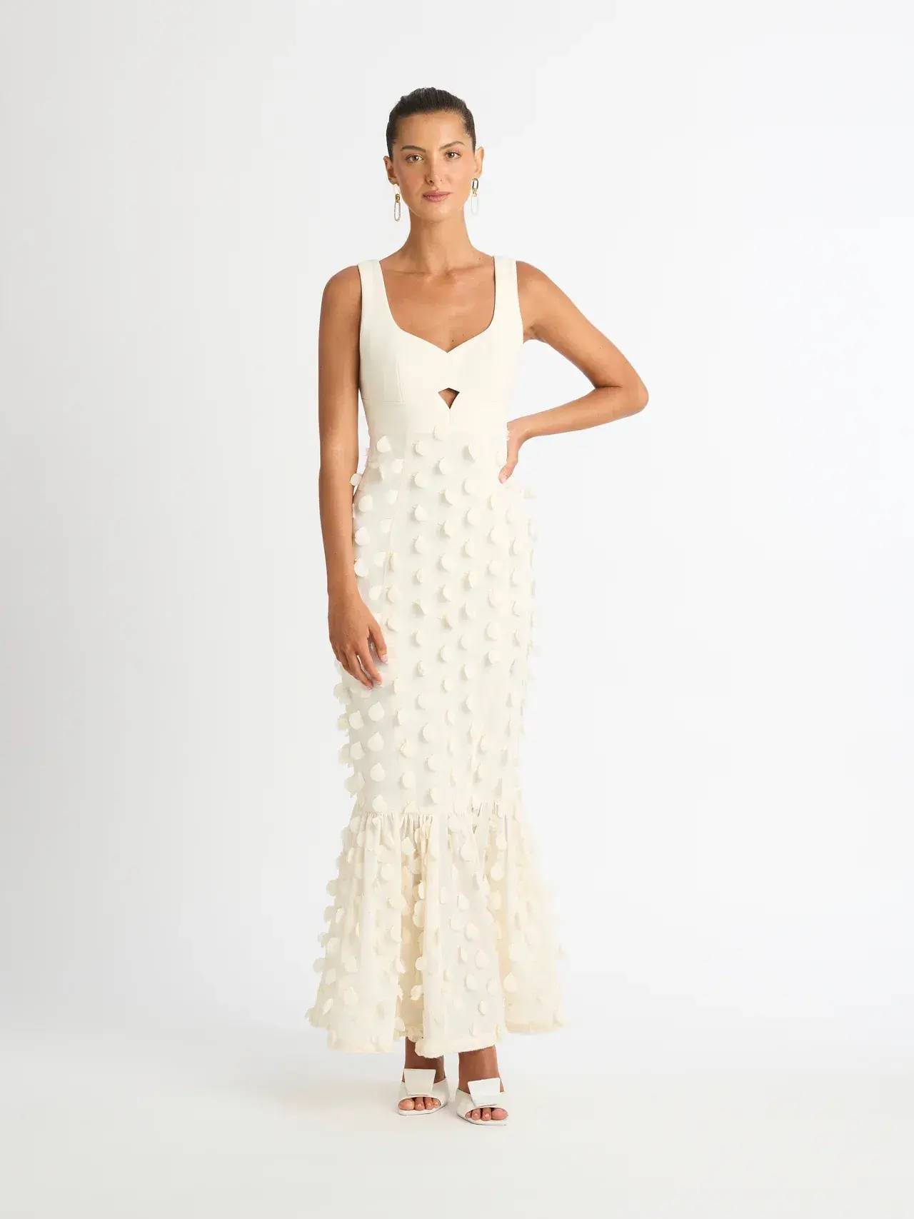 Sheike Imani Dress Cream Size 16 - Image 1