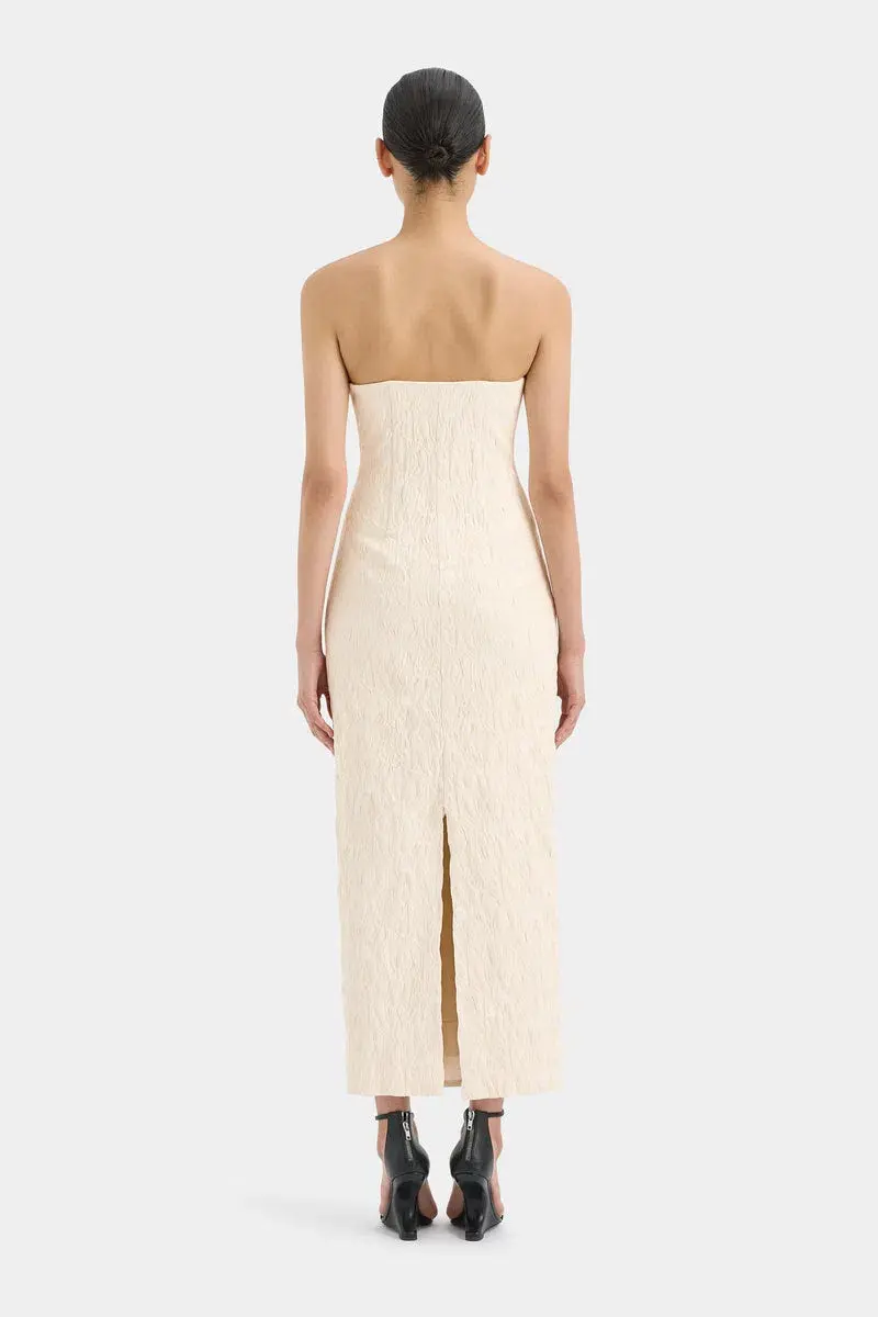 Sir The Label Etienne Column Gown Cloud Jacquard Size 0/AU 6 - Image 2