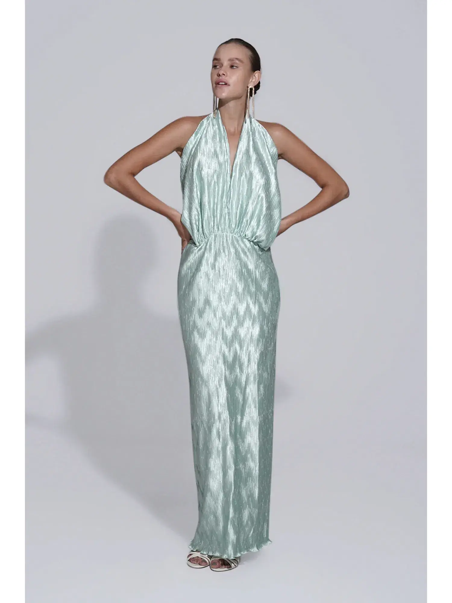Lidee Riviera Sleeveless Gown Seamfoam Size AU 10 - Image 1