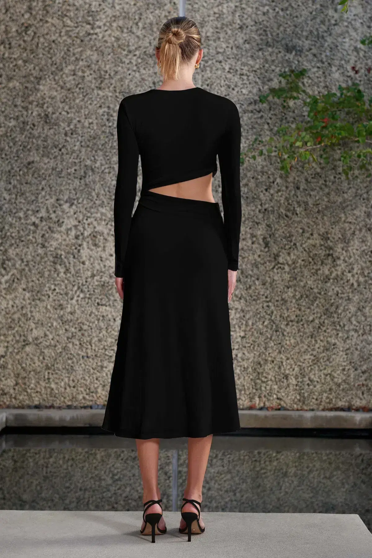 Misha Arma Midi Dress Black Size 10 - Image 2