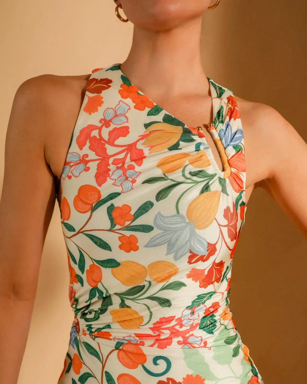 Lover Limonata Asymmetric Mini Dress Floral Print Size AU 12 - Image 3