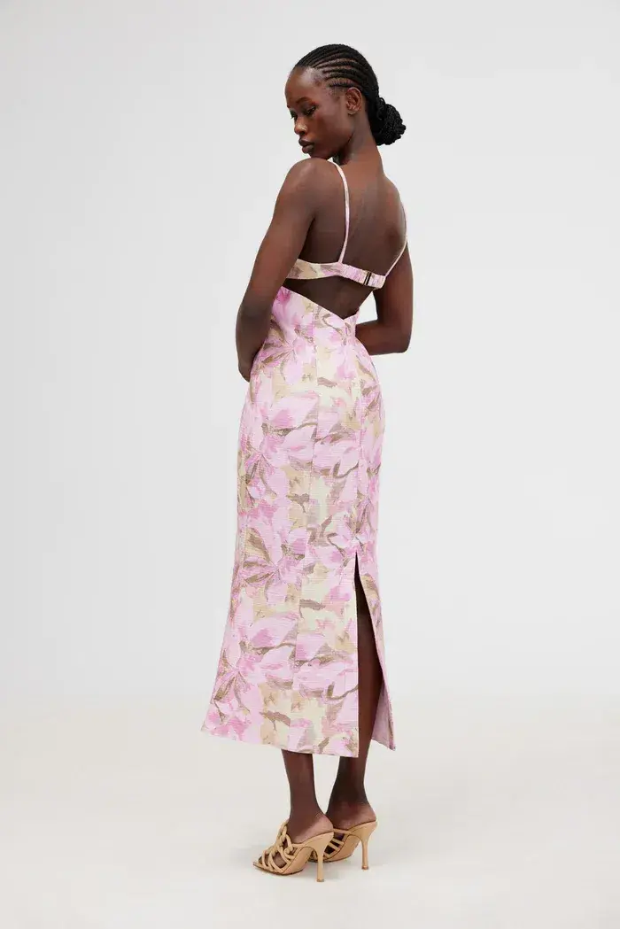 Significant Other Beatrice Midi Dress Pink Lily Size 10 - Image 3
