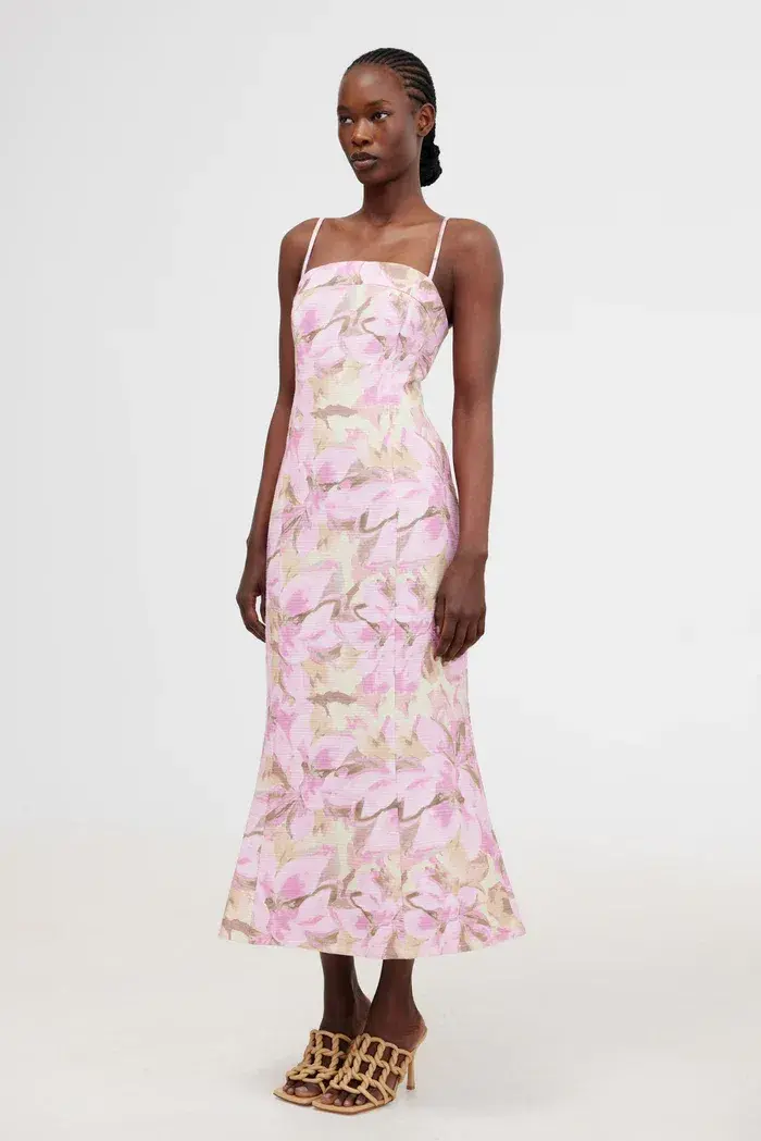 Significant Other Beatrice Midi Dress Pink Lily Size 10 - Image 2
