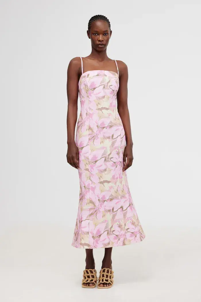 Significant Other Beatrice Midi Dress Pink Lily Size 10 - Image 1