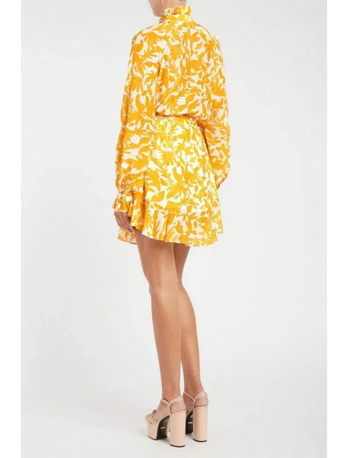Rebecca Vallance Limoncello Mini Dress in Yellow Size 8 - Image 3