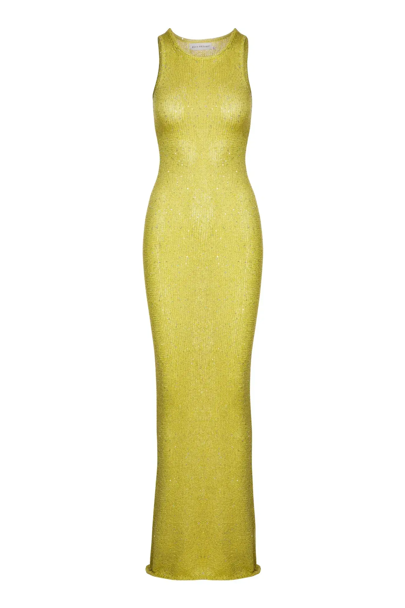 Asta Resort Natalia Dress Yellow Sequin Size S/ Au 8 - Image 3