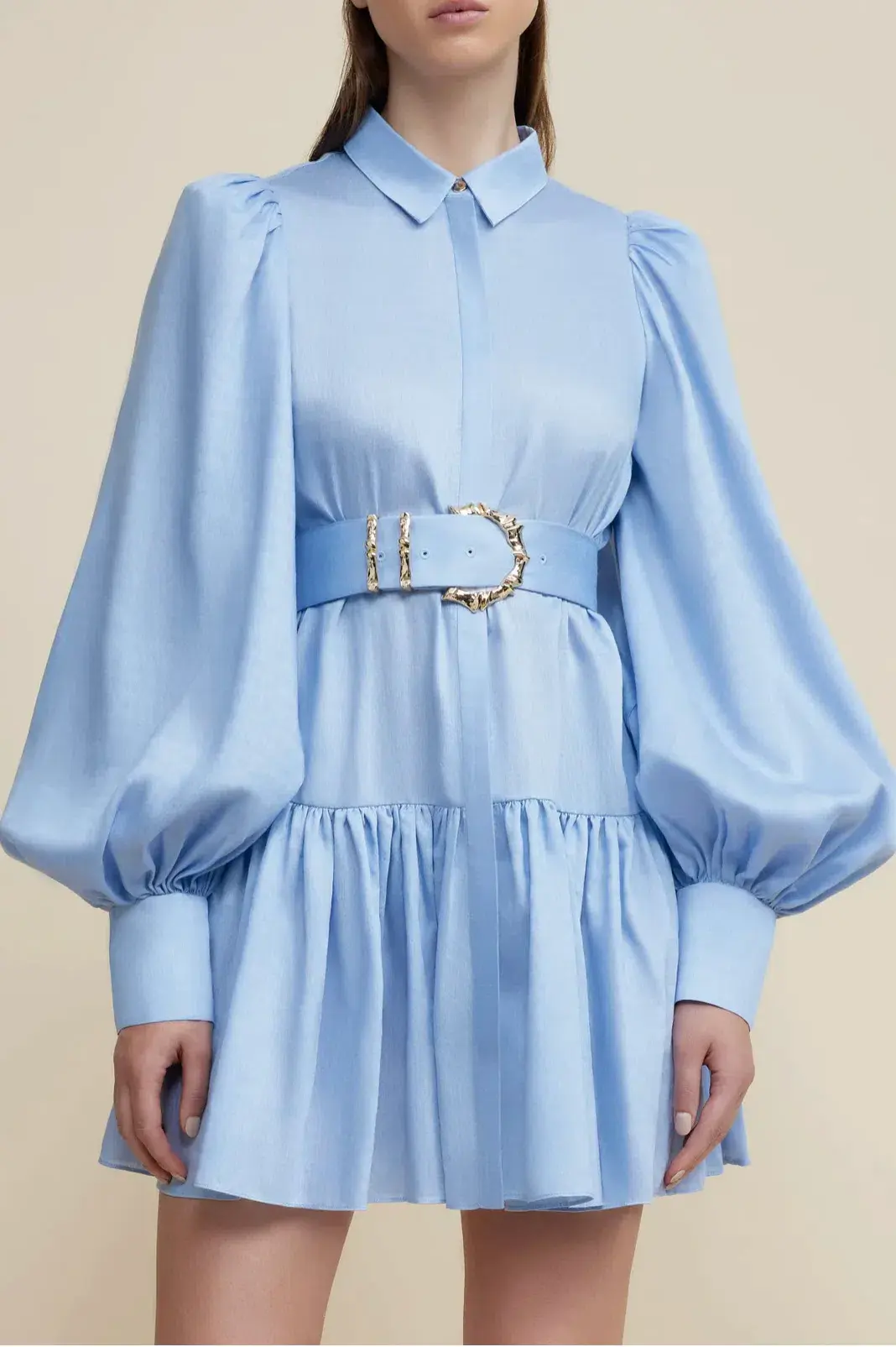Acler Sherwood Dress Cornflower Blue Size 16 - Image 1