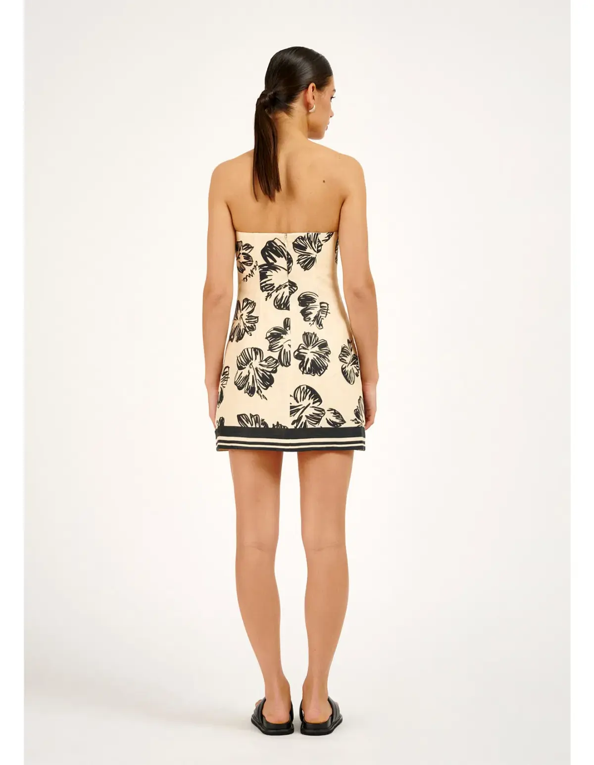 Roame Spencer Mini Dress Hibiscus Sunrise Size 3/AU 12 - Image 2