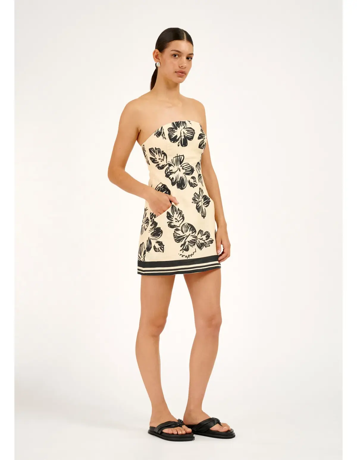 Roame Spencer Mini Dress Hibiscus Sunrise Size 3/AU 12 - Image 1