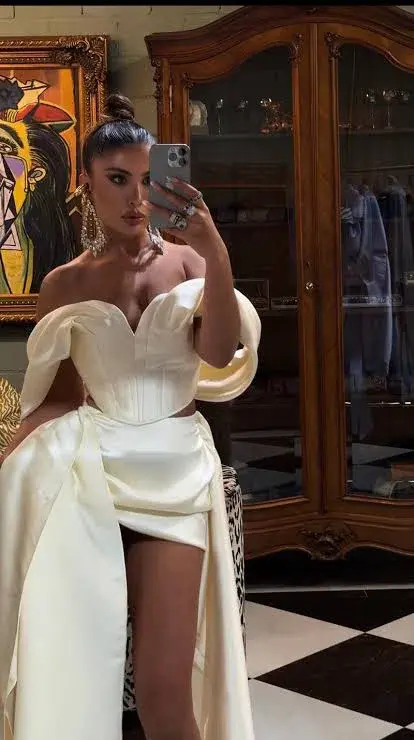 Khirzad Femme Nina Corset & Nina Tulum Mini Skirt Set Ivory White Size AU 8 - Image 1