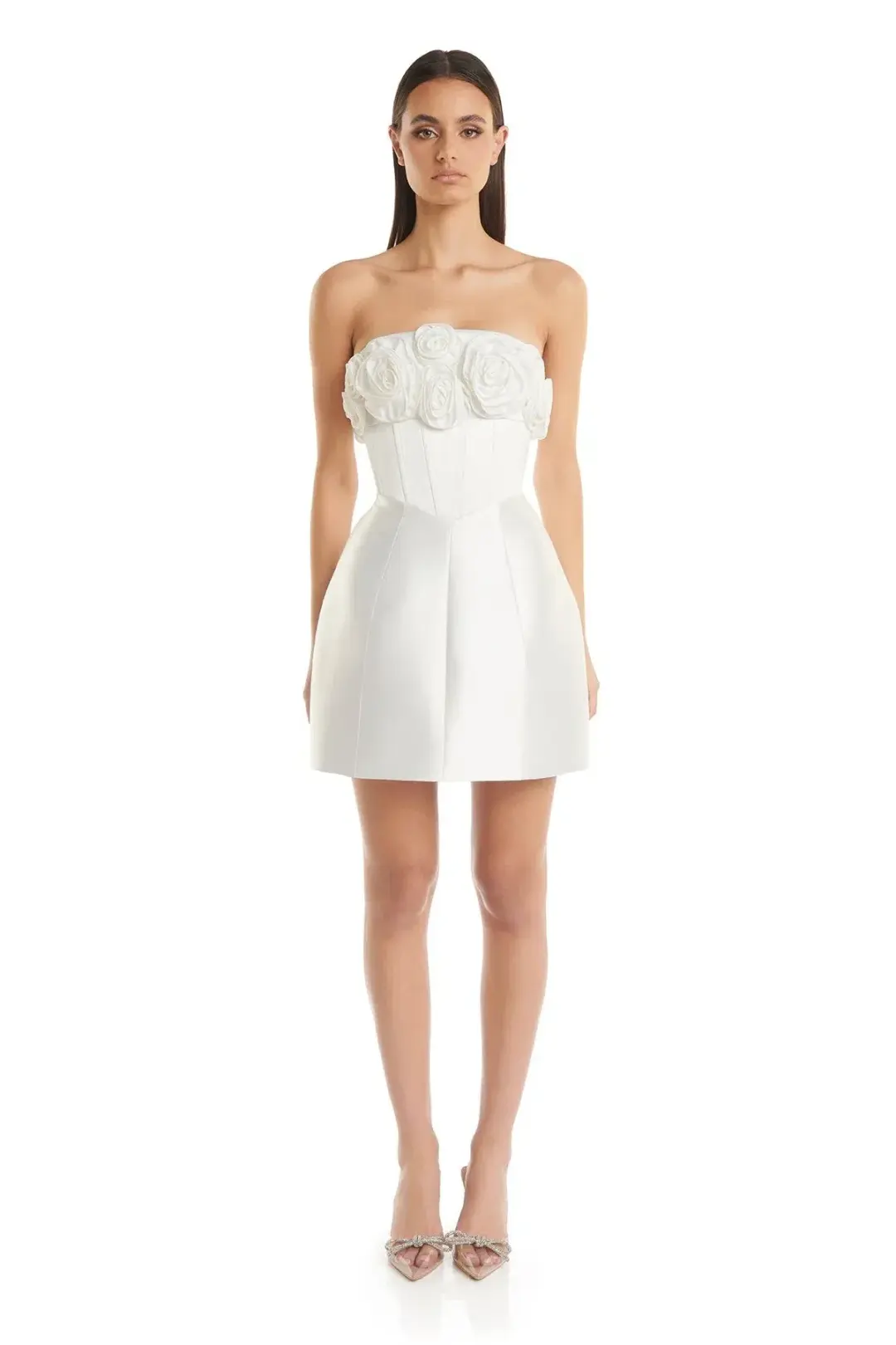 Eliya the Label Tehanni Dress White Size AU 12 for rent on The Volte - main image