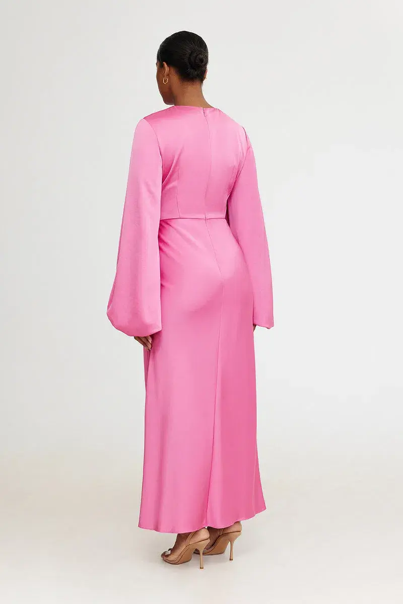 Significant Other Lara Long Sleeve Dress Pop Pink Size 10 - Image 2