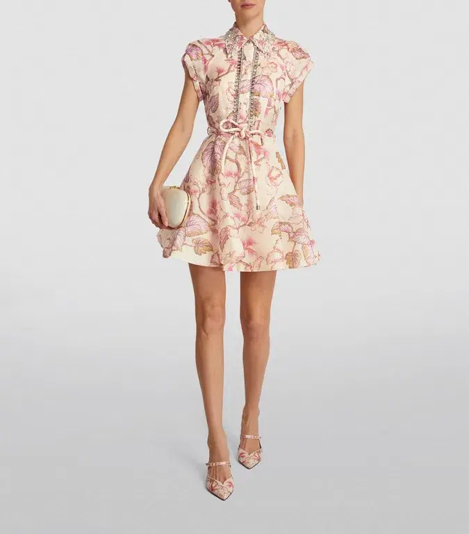 Zimmermann Matchmaker Flip Mini in Coral Hibiscus Size 0 / AU 8  - Image 3