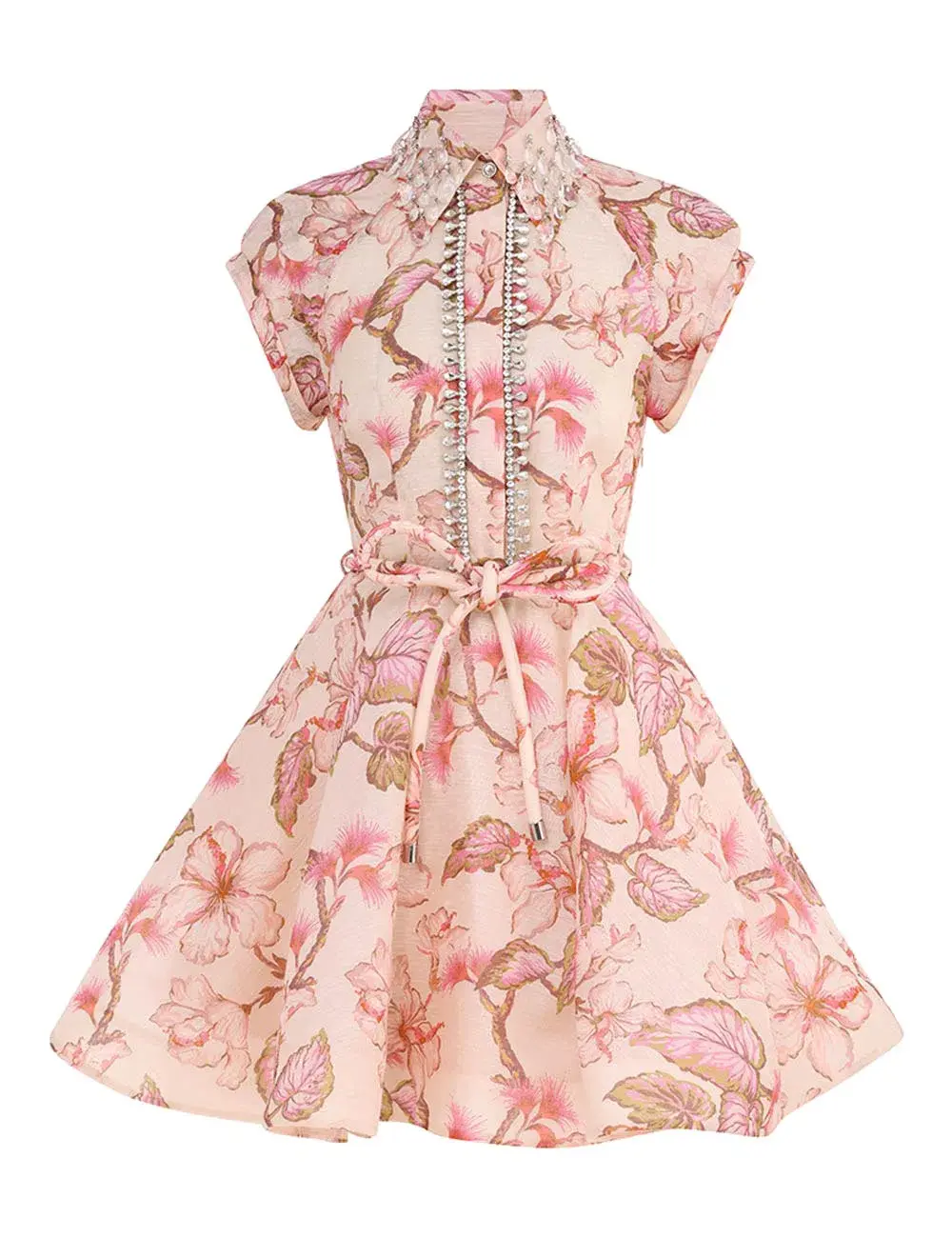 Zimmermann Matchmaker Flip Mini in Coral Hibiscus Size 0 / AU 8  - Image 4