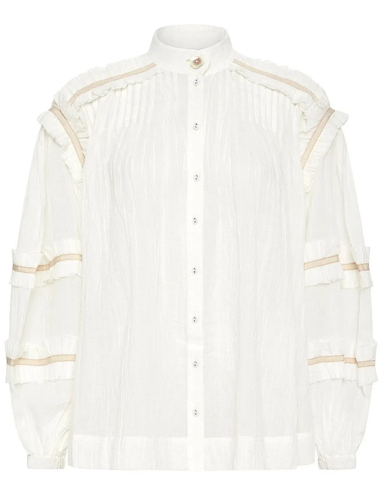 Aje Harvest Blouse White Size 8 - Image 7