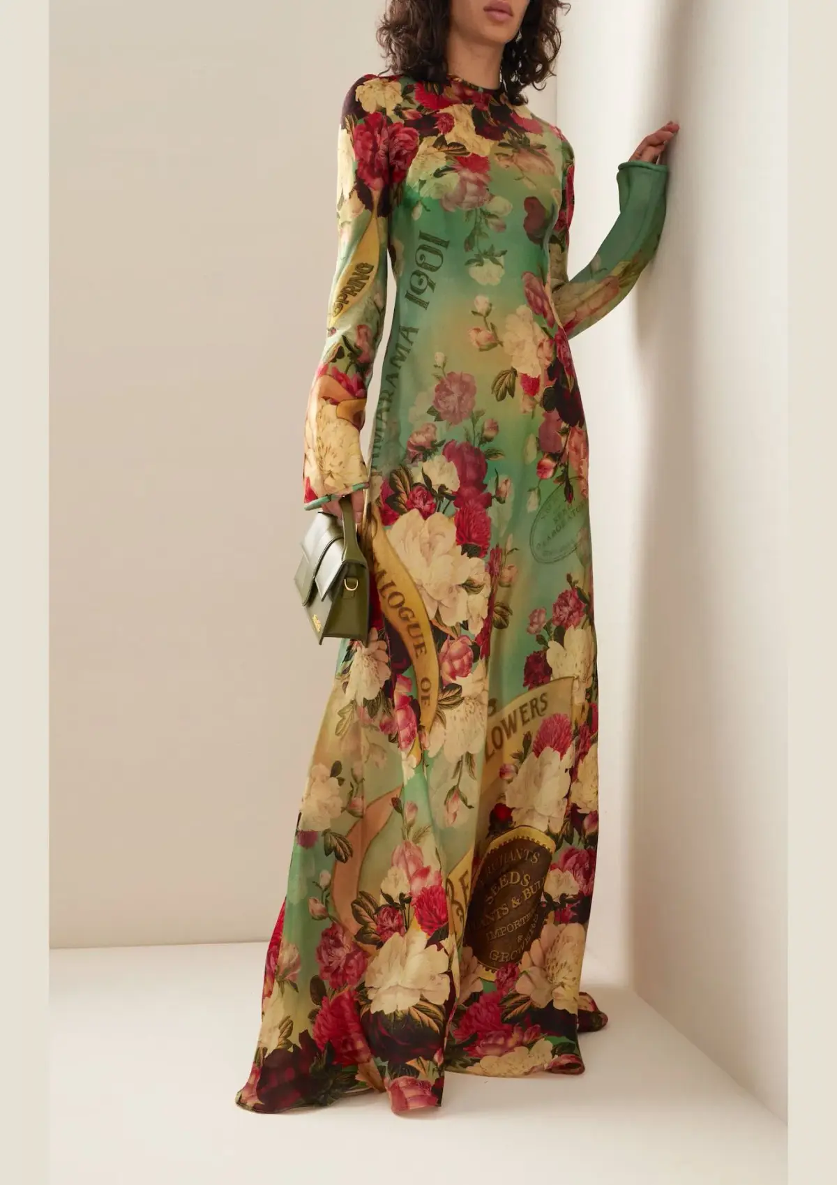 Zimmermann Wonderland Bias Silk Maxi Dress Peony Garden Floral Size 0P / AU 6 - Image 1