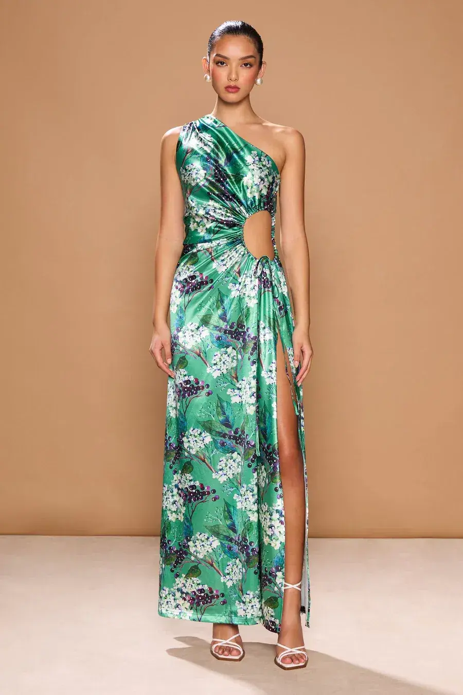 Sonya Moda Nour Maxi Dress Fiori Di Sambuco Size 8 - Image 4