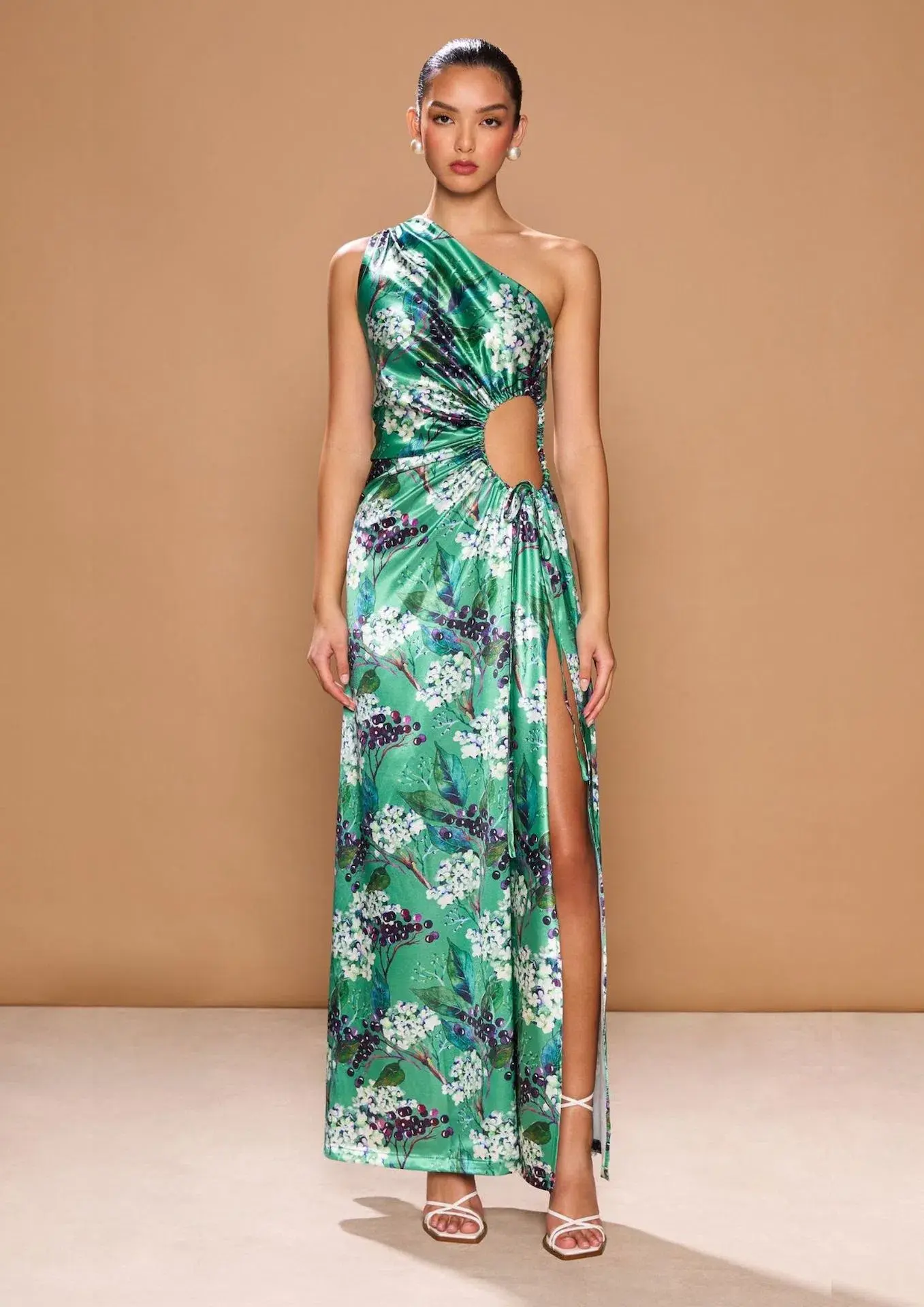 Sonya Moda Nour Maxi Dress Fiori Di Sambuco Size 8 - Image 1