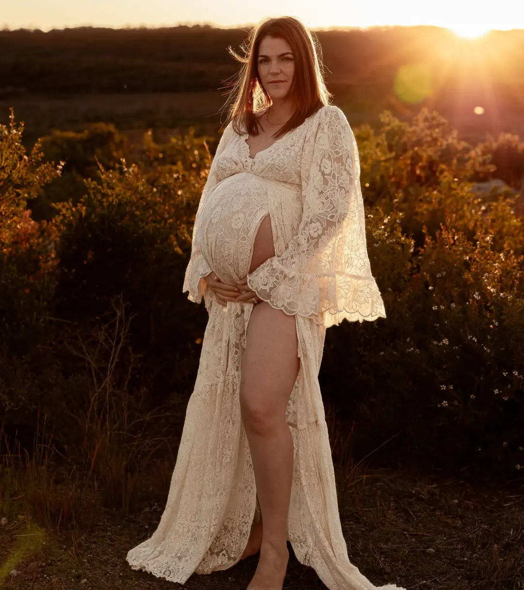 We Are Reclamation Much Love Gown Cream One Size for rent on The Volte - main image