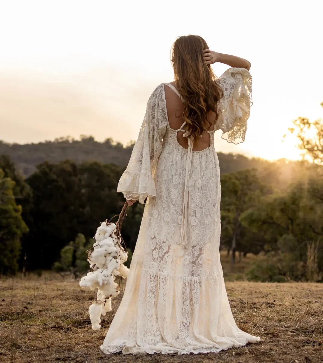 We Are Reclamation Much Love Gown Cream One Size for rent on The Volte - main image