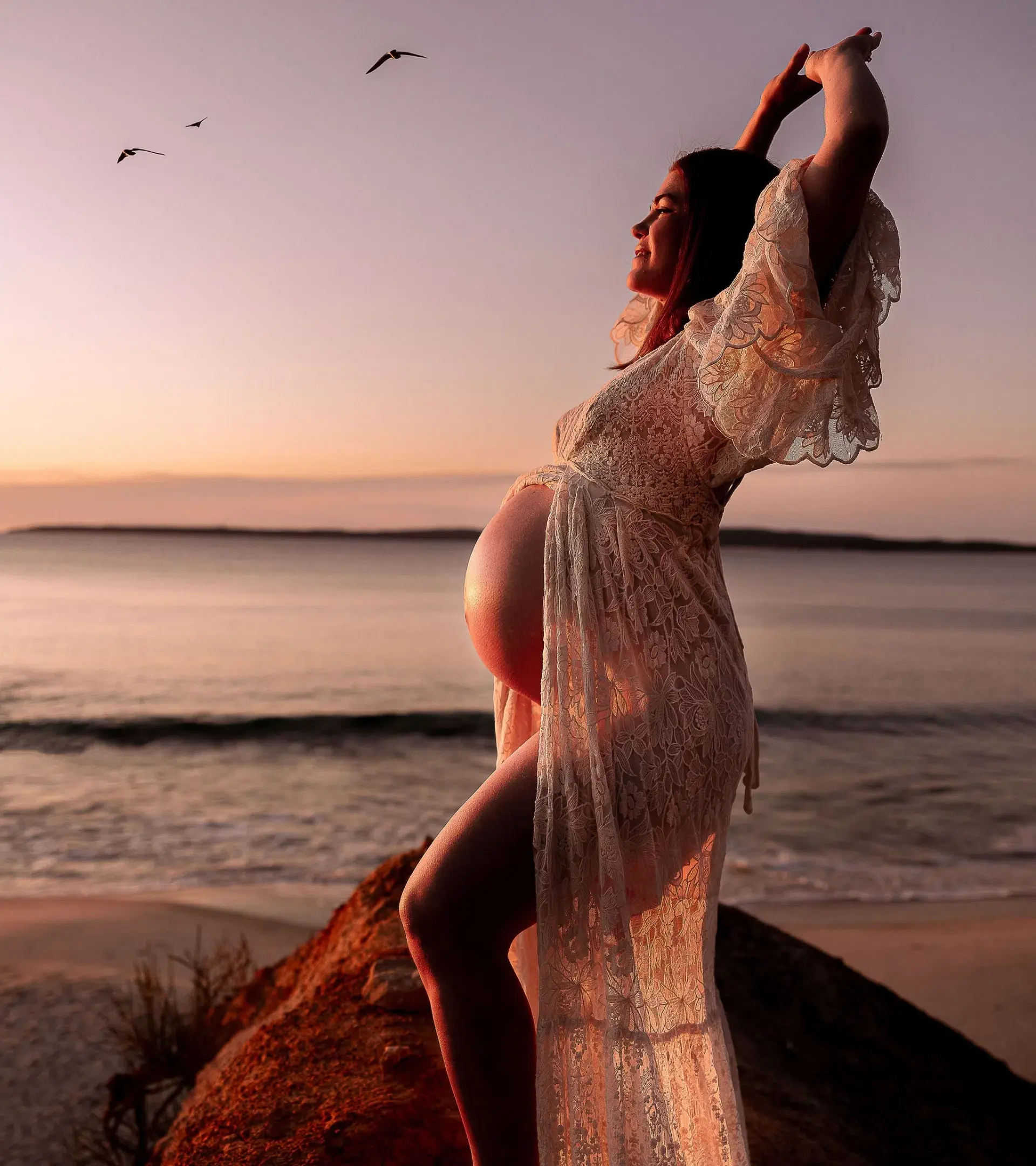 We Are Reclamation Much Love Gown Cream One Size - Image 8