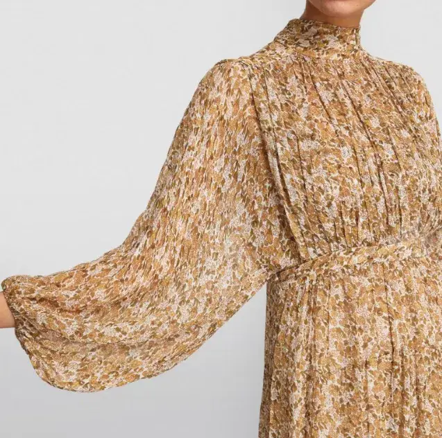 Shona Joy Ambar Backless Tiered Midi Dress Floral Size 6 for rent on The Volte - main image