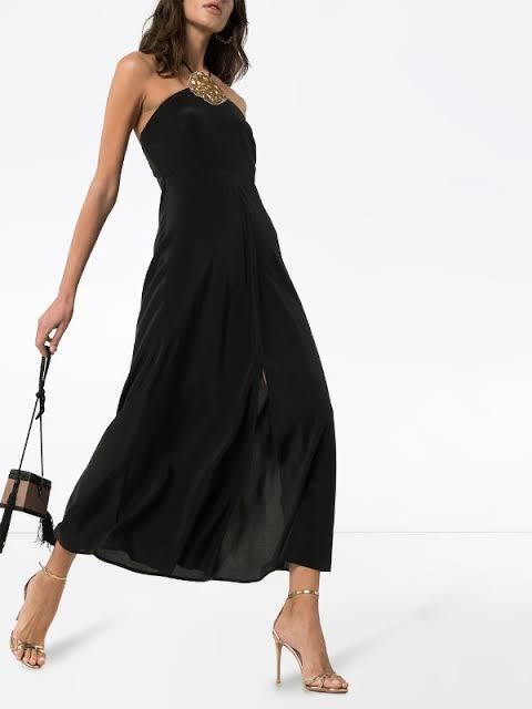 Rixo London Lana Dress black  for rent on The Volte - main image