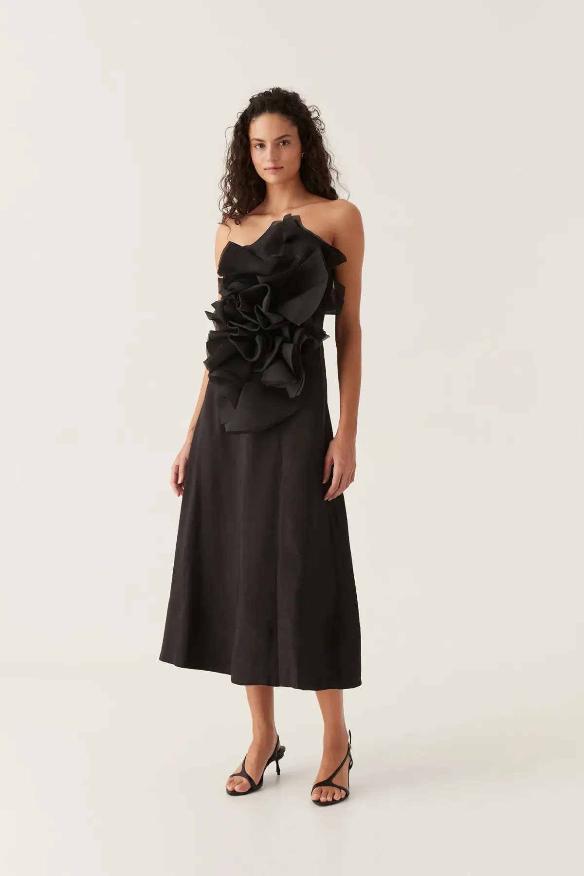 Aje Energy Midi Dress Black Size 14 - Image 1