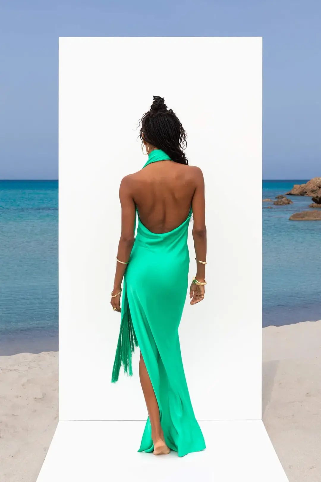 Rat & Boa Azzara Dress Green Size XS / AU 6  for rent on The Volte - main image