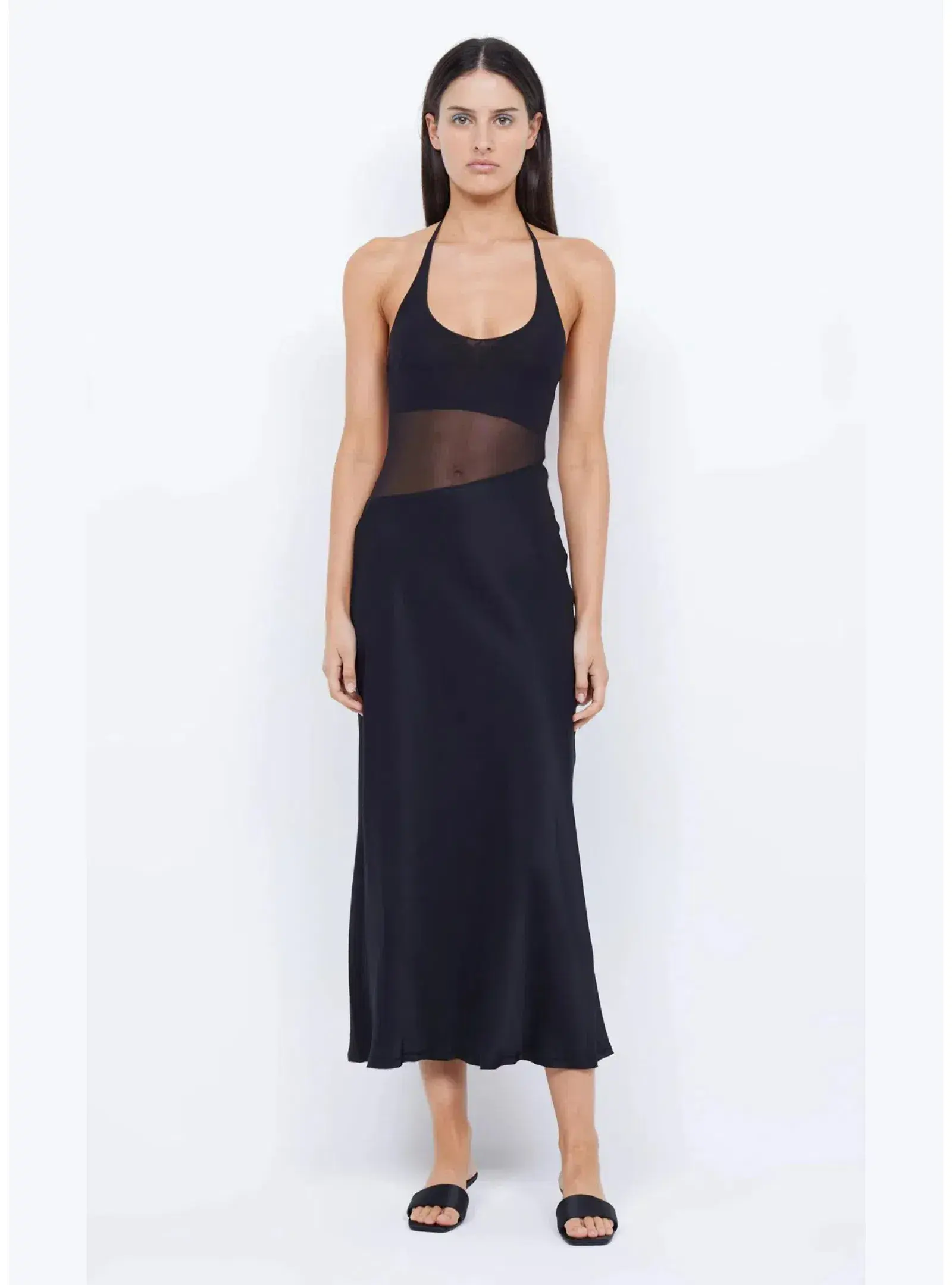 Bec & Bridge Marina Asym Maxi Dress Black Size AU 8  - Image 1