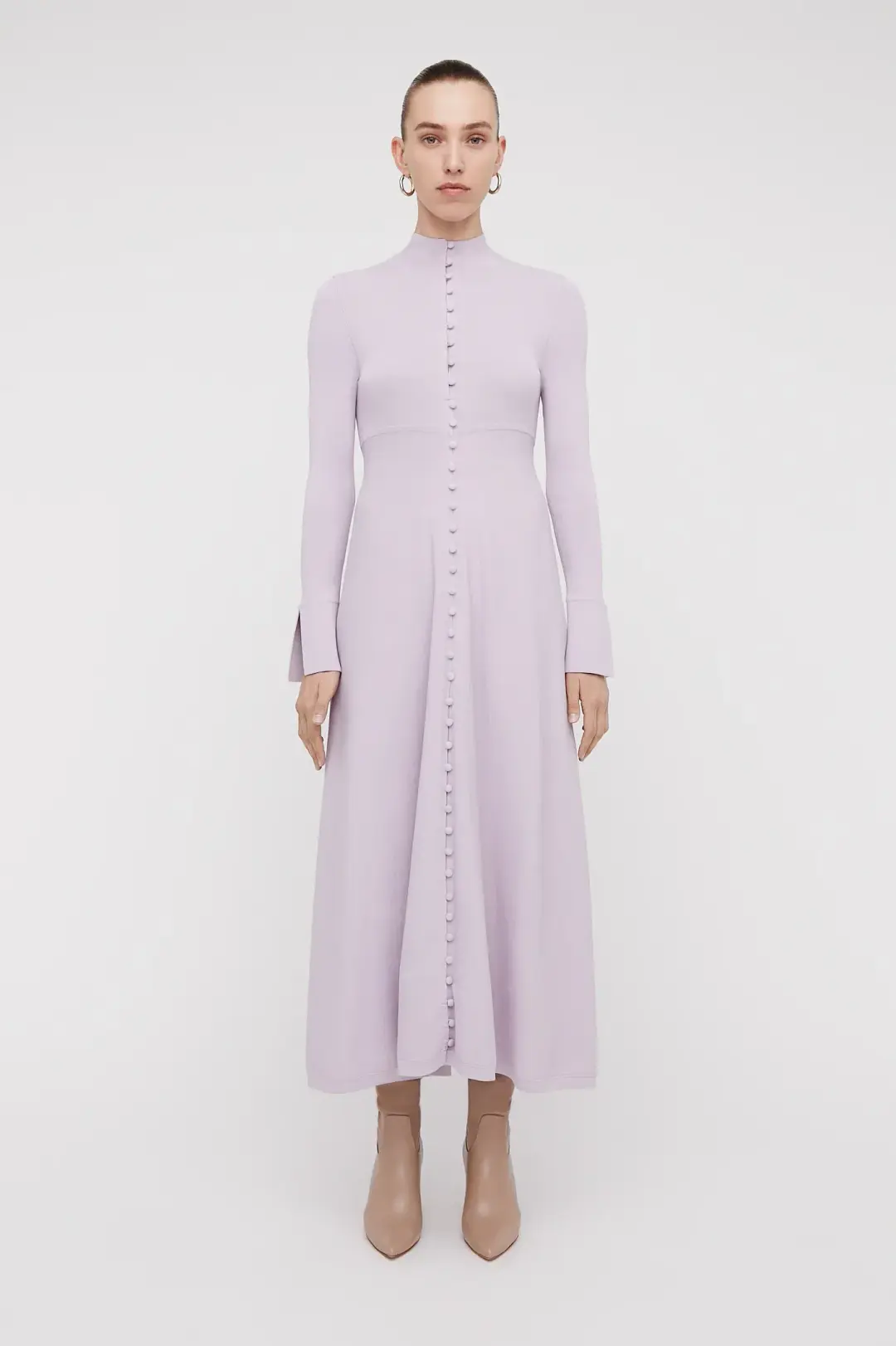 Scanlan Theodore Polo Dress Mauve Size 6 for rent on The Volte - main image