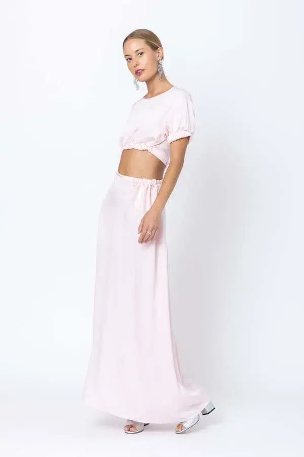 Christopher Esber Rolled Shirt Dress Baby Pink Size 6 - Image 3